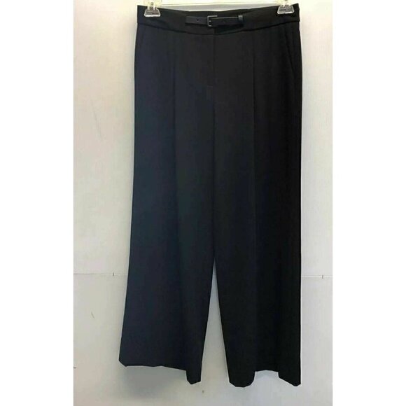 Nordstrom Pants - Nordstrom Collection Women's Black Pleated Cropped Wide Leg Pants Size 2